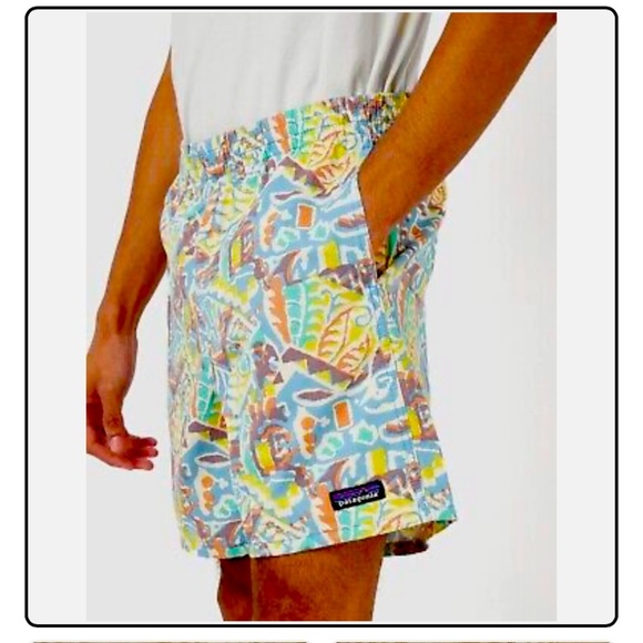Patagonia Other - Patagonia Funhoggers Shorts Thriving Planet Lago Blue Mens